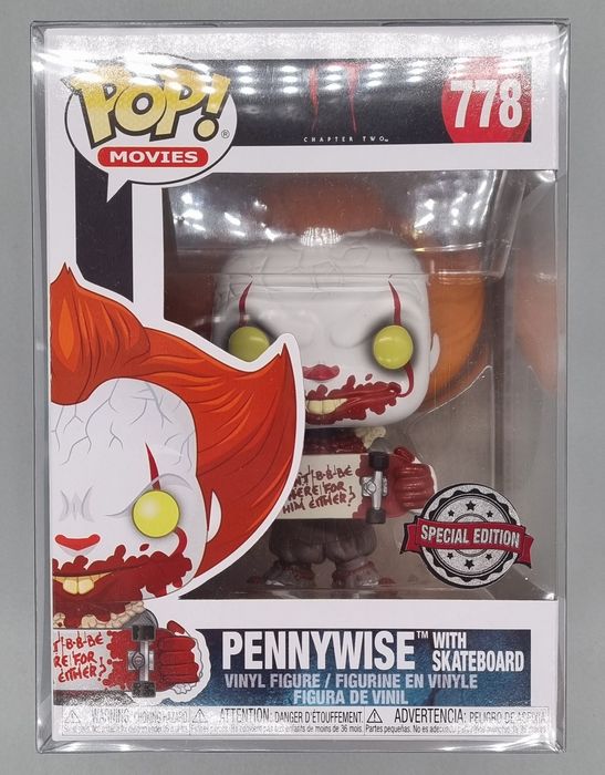 778 Pennywise (with Skateboard) - IT - Horror Funko POP