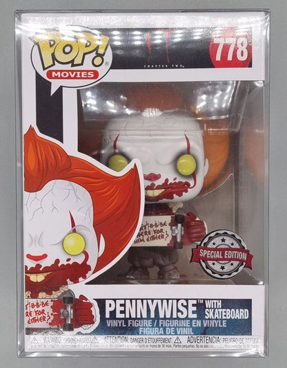 778 Pennywise (with Skateboard) - IT - Horror Funko POP