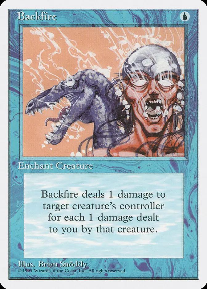 62 - Backfire - Fourth Edition - Normal - Magic: The Gathering Card