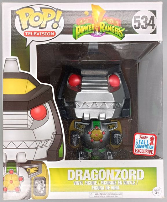 534 Dragonzord - 6 Inch - Power Rangers - 2017 Con Funko POP