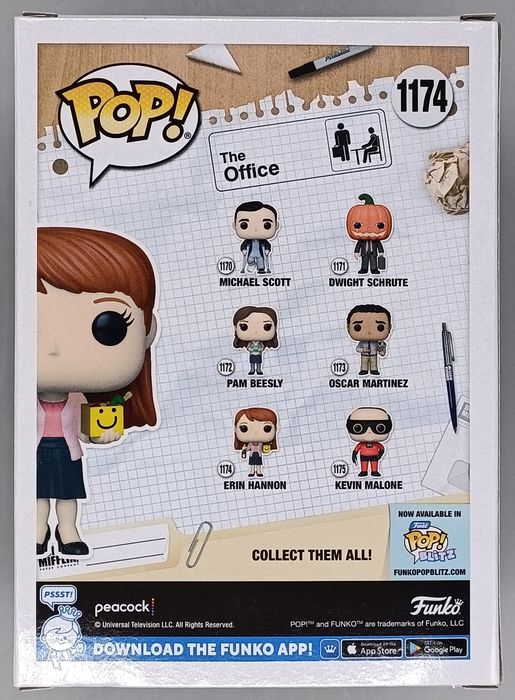 1174 Erin Hannon - The Office - Box Damaged Funko POP
