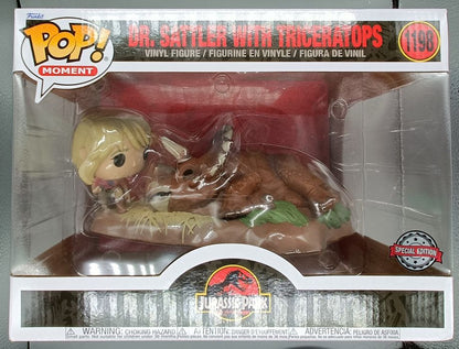 1198 Dr. Sattler with Triceratops Movie Moment Jurassic Park Funko POP Funko