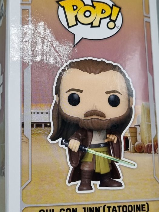 422 QuiGon Jinn (Tatooine) Star Wars Funko POP - Box Damaged