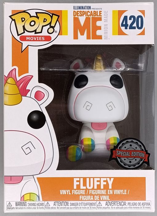 420 Fluffy (Rainbow) - Despicable Me - Box Damaged Funko POP