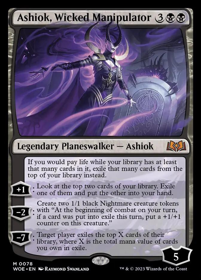 78 - Ashiok, Wicked Manipulator - Wilds of Eldraine - Normal - Magic: The Gathering Card
