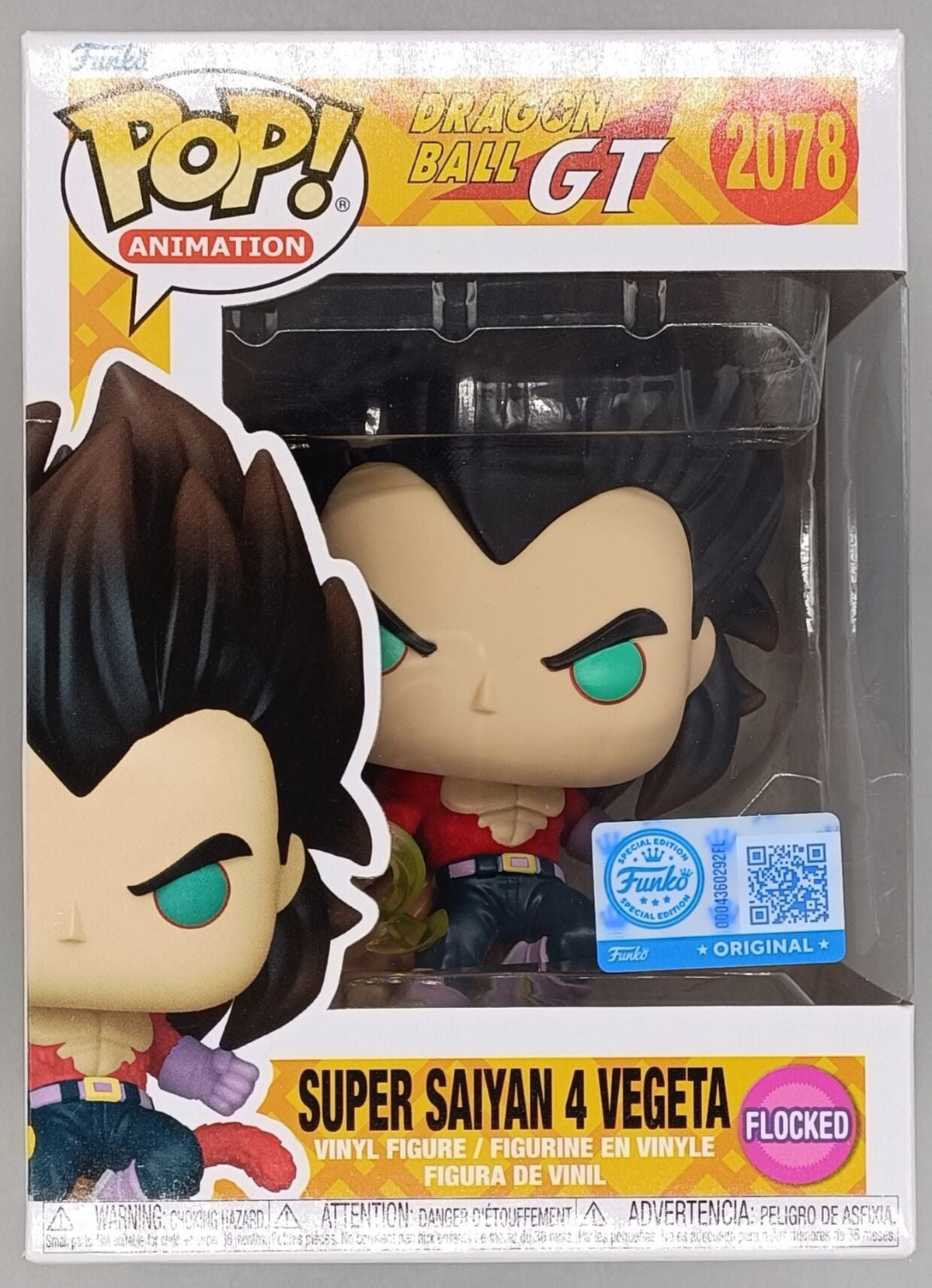 2078 Super Saiyan 4 Vegeta (Flocked) - Dragon Ball GT Funko POP Funko