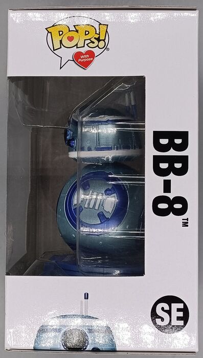 SE BB8 (MakeAWish) Metallic - Star Wars - Brand New Funko POP in Protector