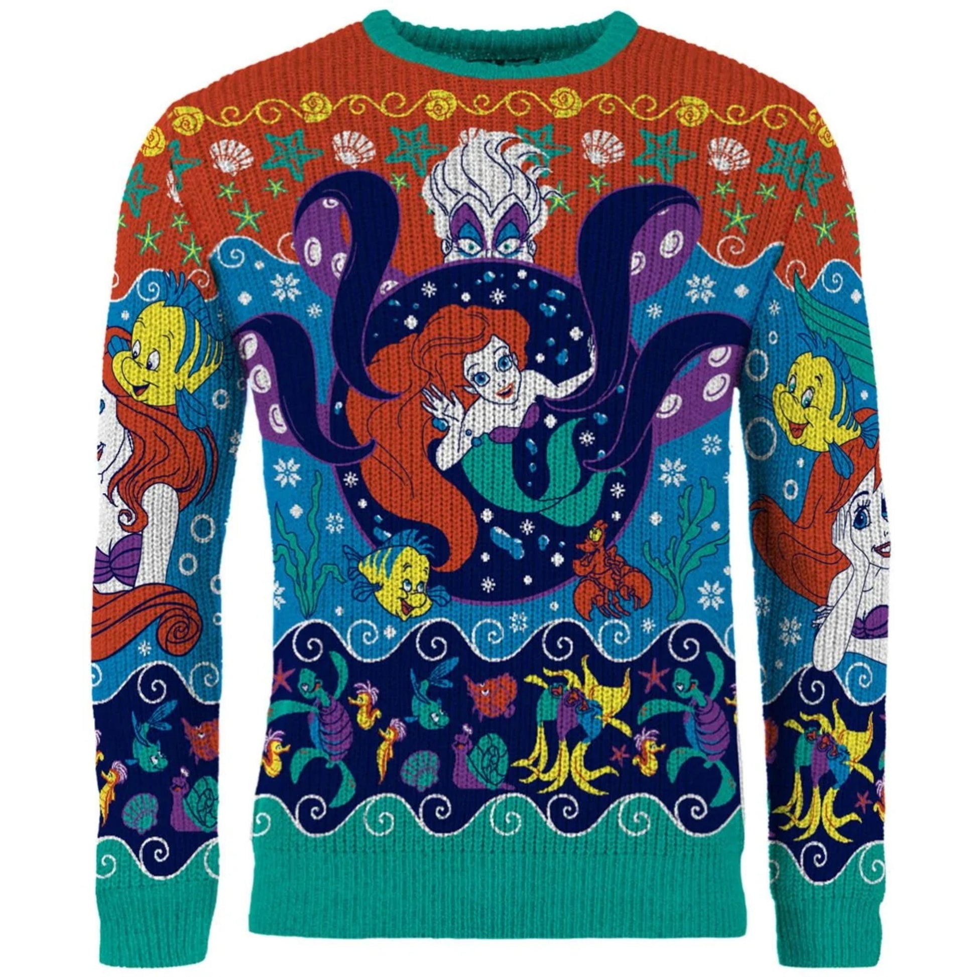 The Little Mermaid Ariel Christmas Jumper (Size XXL) AAA Merchandise