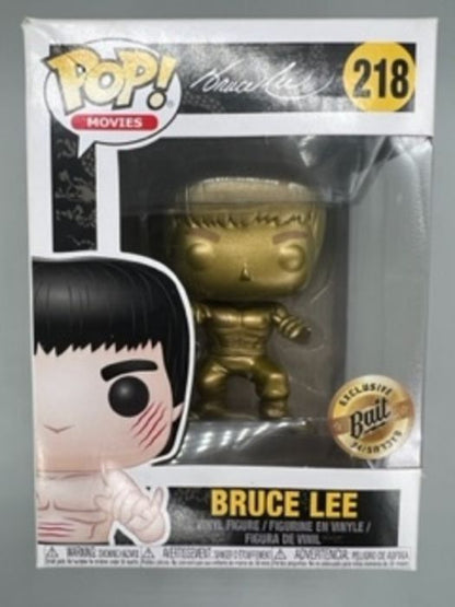 218 Bruce Lee (Enter the Dragon- Gold) - Damaged Box Funko POP