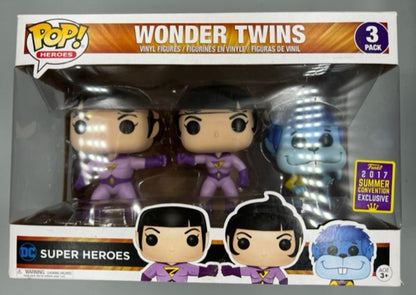 [3 Pack] Wonder Twins - DC Super Heroes - 2017 Con Funko POP - Box Damaged Funko