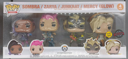 [4 Pack] Sombra / Zarya / Junkrat / Mercy Glow - Overwatch - Box Damaged Funko POP Funko