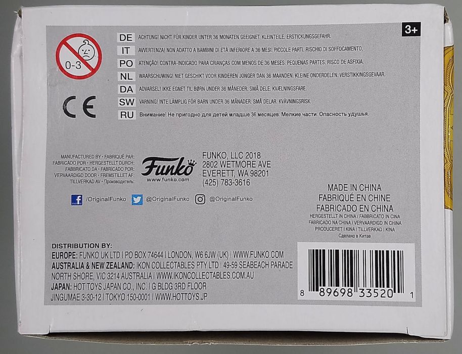 383 Black Panther (Gold) - Chrome - Marvel 10 - Box Damaged Funko POP