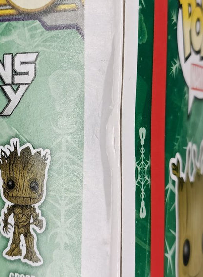 101 Holiday Dancing Groot  Marvel Guardians Of The Galaxy Box Damaged Funko POP