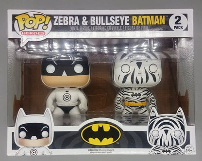 2 Pack Zebra & Bullseye Batman - DC Batman Funko POP - Damaged Box Funko
