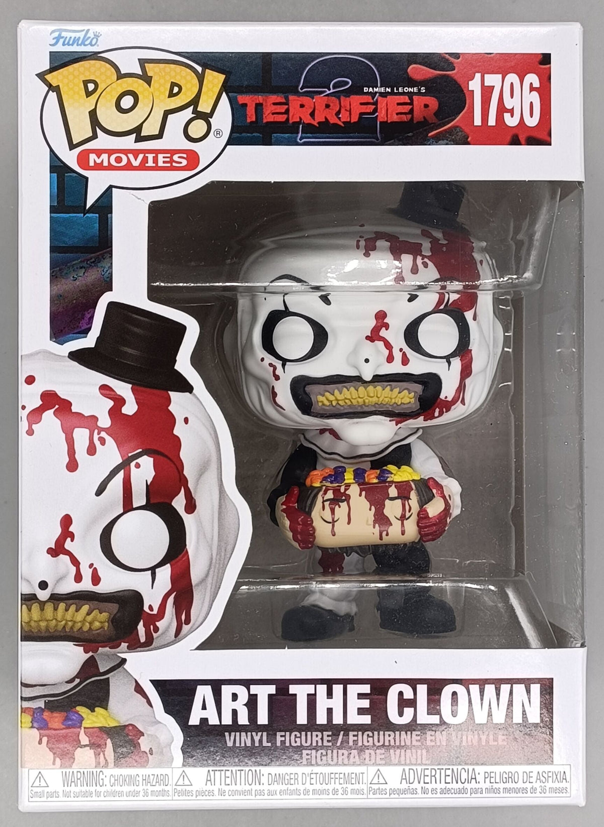 1796 Art the Clown w/Candy Filled Head - Terrifier 2 Horror Funko POP - Brand New Funko