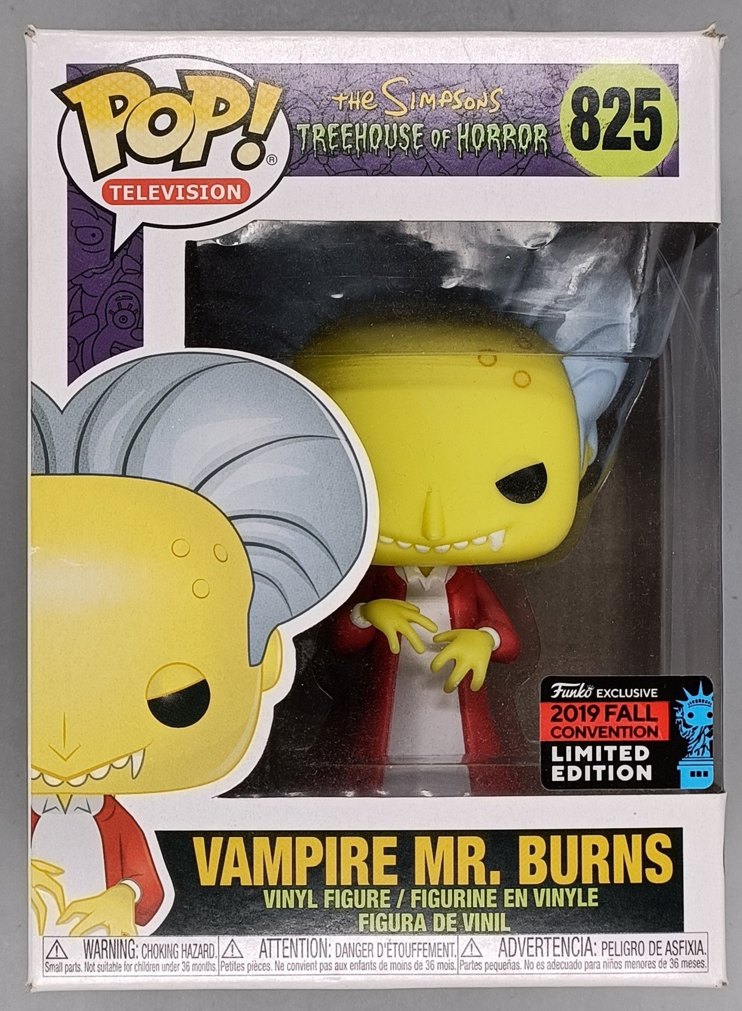 825 Vampire Mr. Burns - The Simpsons - 2019 Con - Box Damaged Funko POP