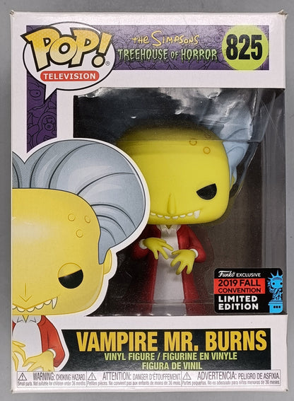 825 Vampire Mr. Burns - The Simpsons - 2019 Con - Box Damaged Funko POP
