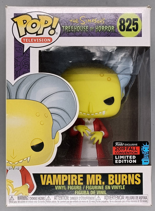 825 Vampire Mr. Burns - The Simpsons - 2019 Con - Box Damaged Funko POP