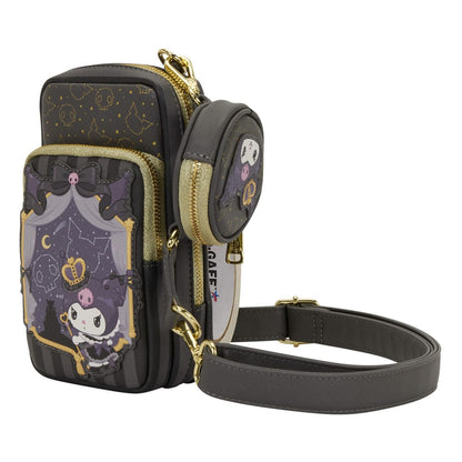 Sanrio by Loungefly Crossbody with Coin Bag 20th Anniversary Kuromi Cell Phone - [New]