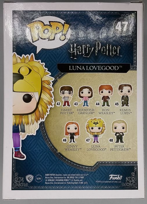 47 Luna Lovegood (w/ Lion Hat) - Harry Potter Box Damaged Funko POP
