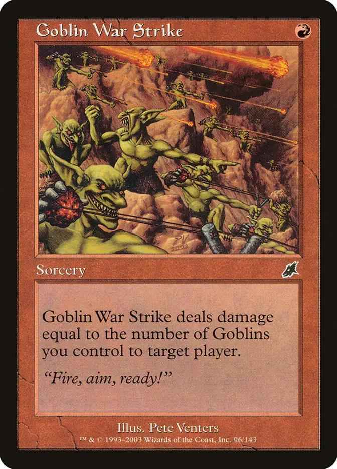 96 - Goblin War Strike - Scourge - Normal - Magic: The Gathering Card