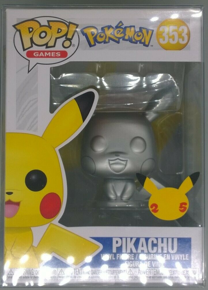 353 Pikachu (Silver) - Metallic - Pokemon Funko POP