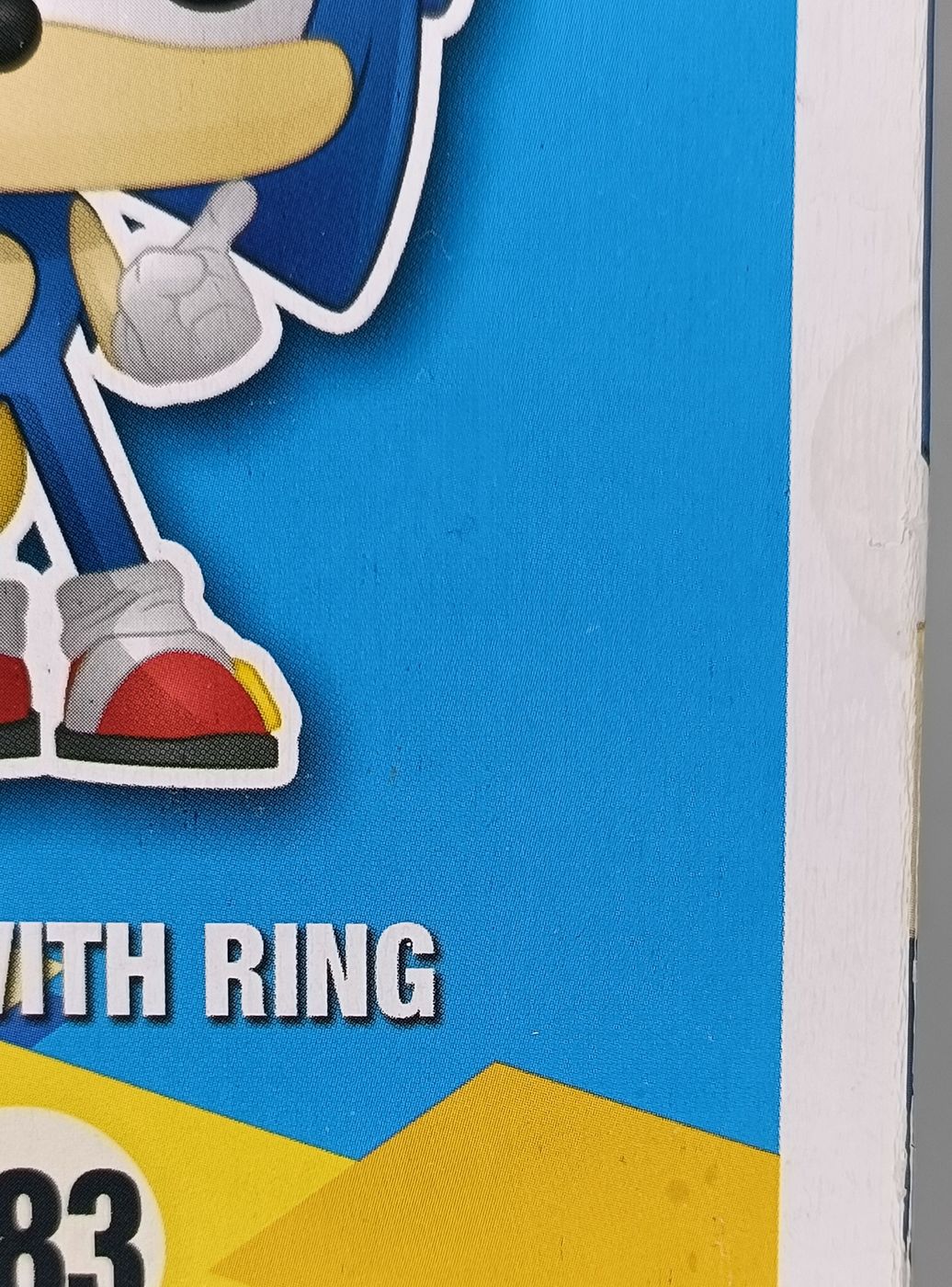283 Sonic with Ring - Glow - Sonic the Hedghog - Box Damaged Funko POP