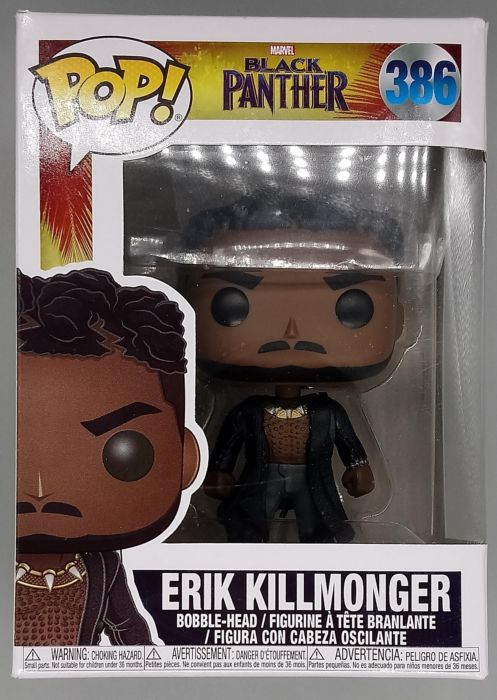 386 Erik Killmonger (Scars) Marvel Black Panther - Damaged Box Funko POP Funko
