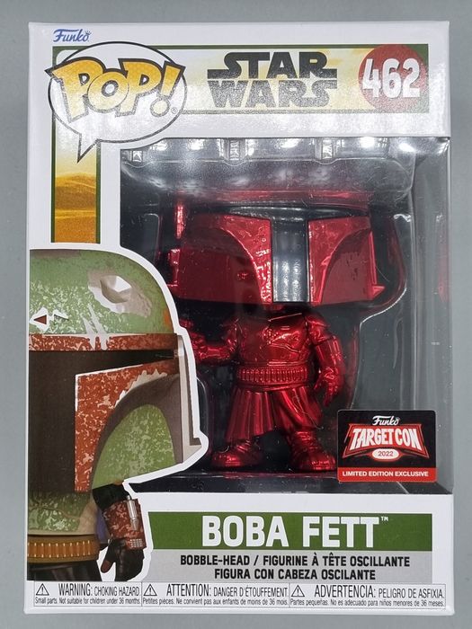 462 Boba Fett (Red) Chrome Star Wars Funko POP Funko