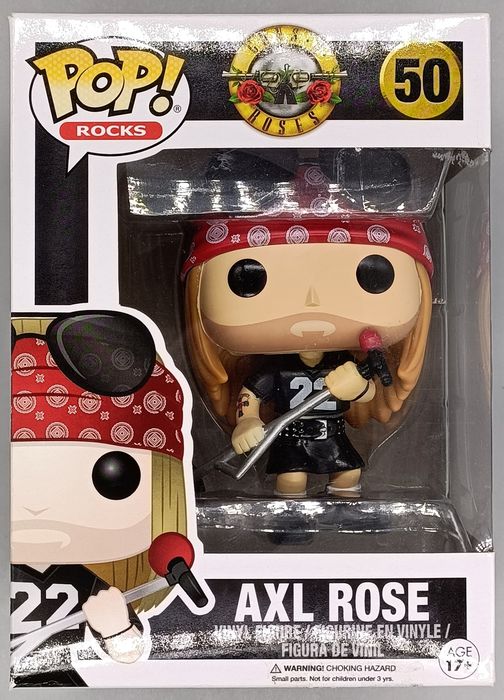 50 Axl Rose - Guns n Roses - Box Damaged Funko POP