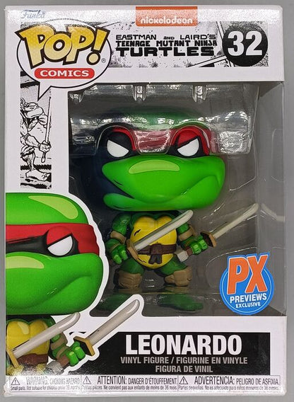 32 Leonardo - TMNT Teenage Mutant Ninja Turtles - Box Damaged Funko POP Funko