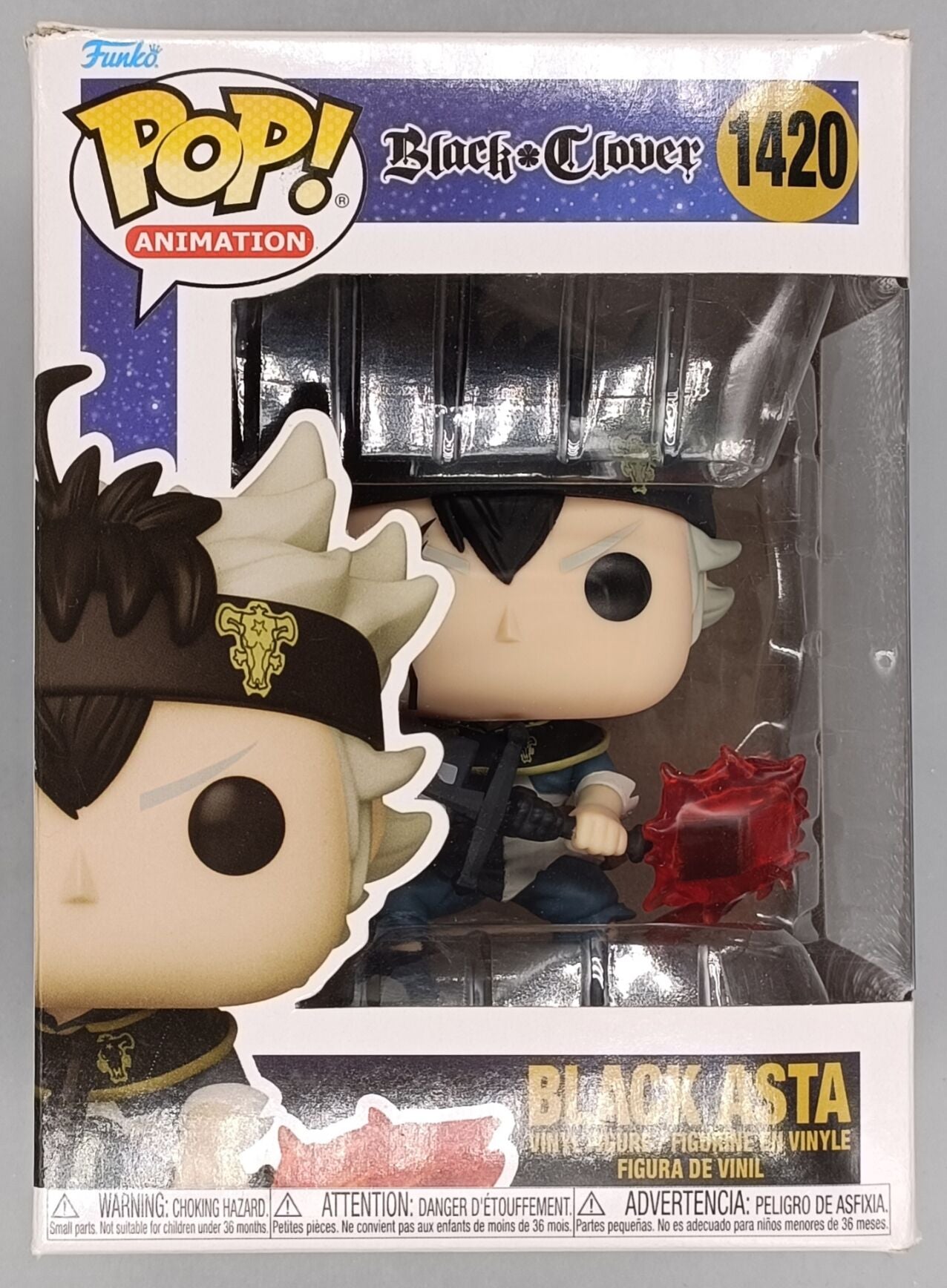 1420 Black Asta - Black Clover - Funko POP - Box Damaged