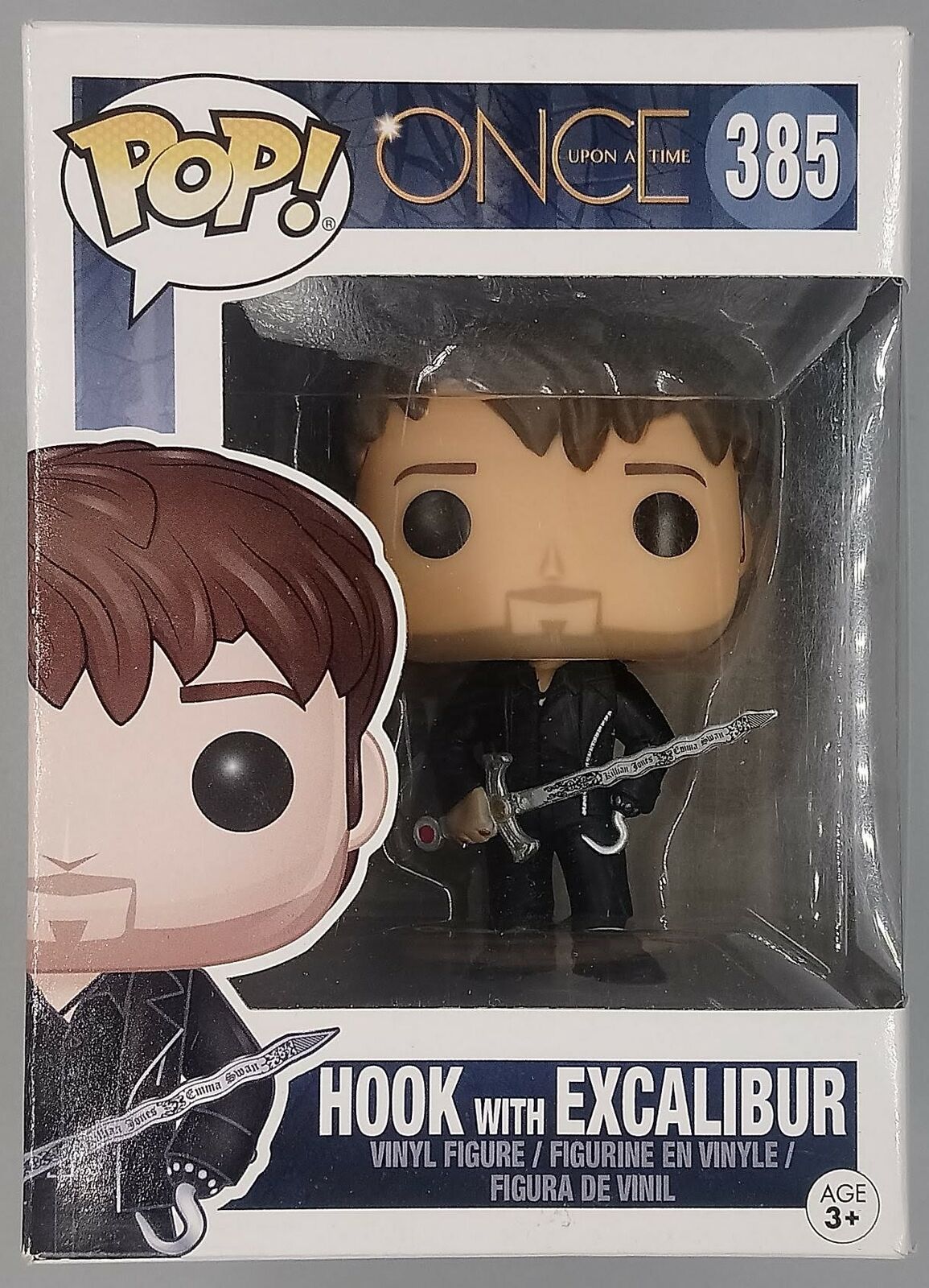 385 Hook with Excalibur - Once Upon a Time Box Damaged Funko POP Funko