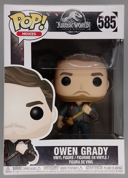 585 Owen Grady - Jurassic World Fallen Kingdom Box Damaged Funko POP Funko