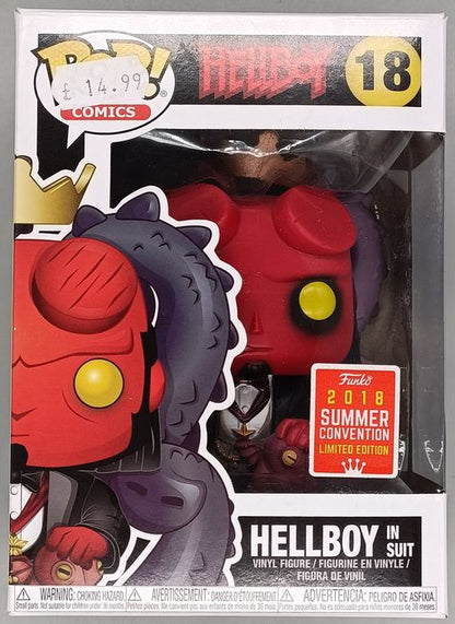 18 Hellboy (in Suit) - Comics - 2018 Con Funko POP