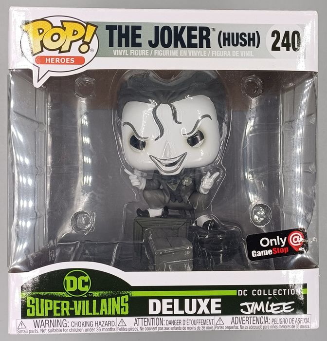 240 The Joker (Hush) - Deluxe B&W - DC Jim Lee Funko POP Funko