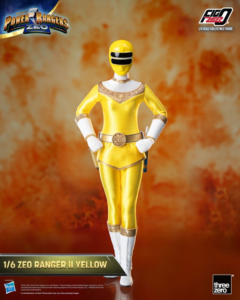 Power Rangers Zeo FigZero Action Figure 1/6 Ranger II Yellow 30 cm - FanofThings.co.uk