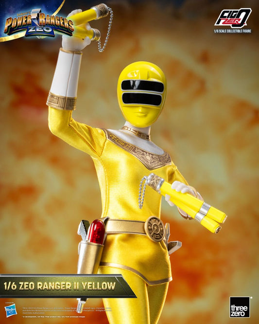 Power Rangers Zeo FigZero Action Figure 1/6 Ranger II Yellow 30 cm - FanofThings.co.uk