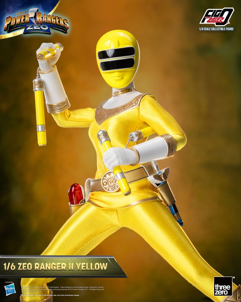 Power Rangers Zeo FigZero Action Figure 1/6 Ranger II Yellow 30 cm - FanofThings.co.uk