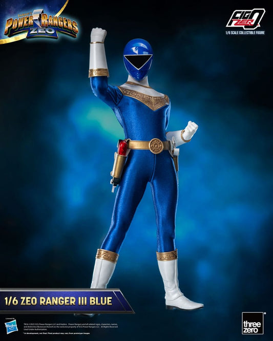 Power Rangers Zeo FigZero Action Figure 1/6 Ranger III Blue 30 cm - FanofThings.co.uk