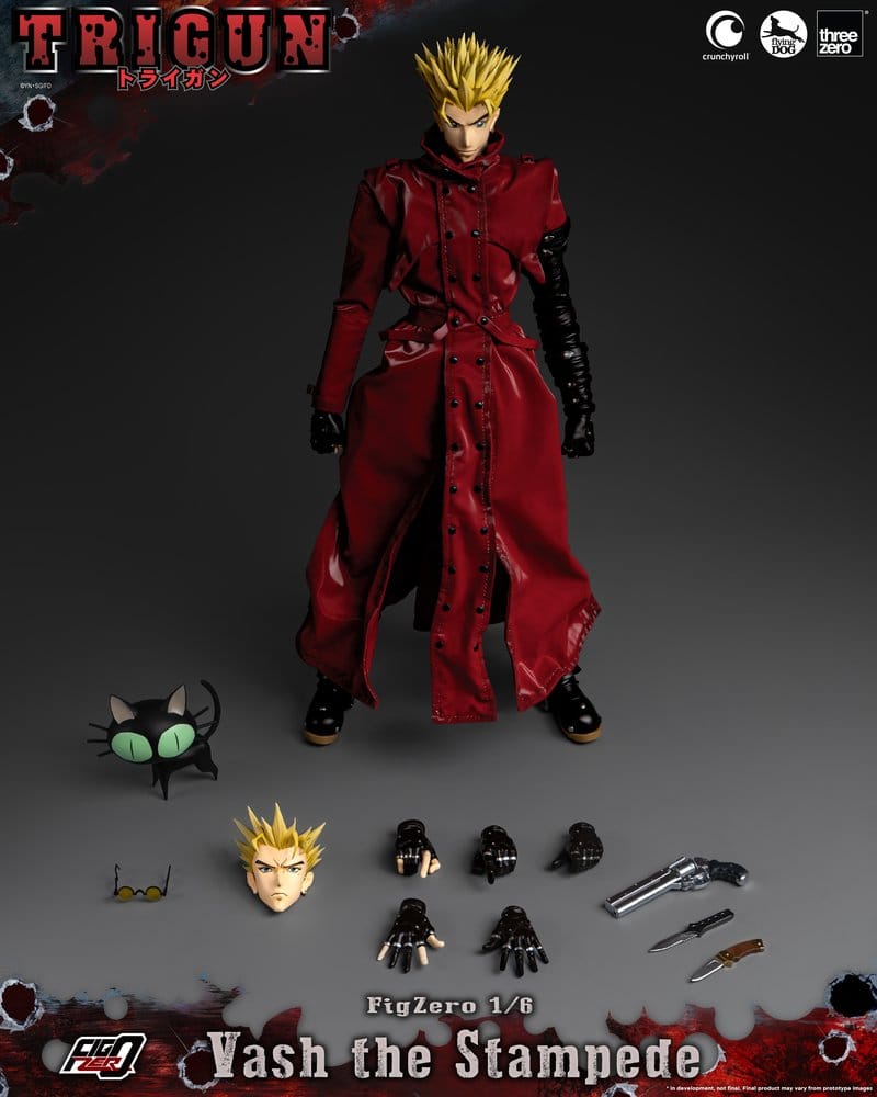 Trigun FigZero Action Figure 1/6 Vash the Stampede 31 cm ThreeZero
