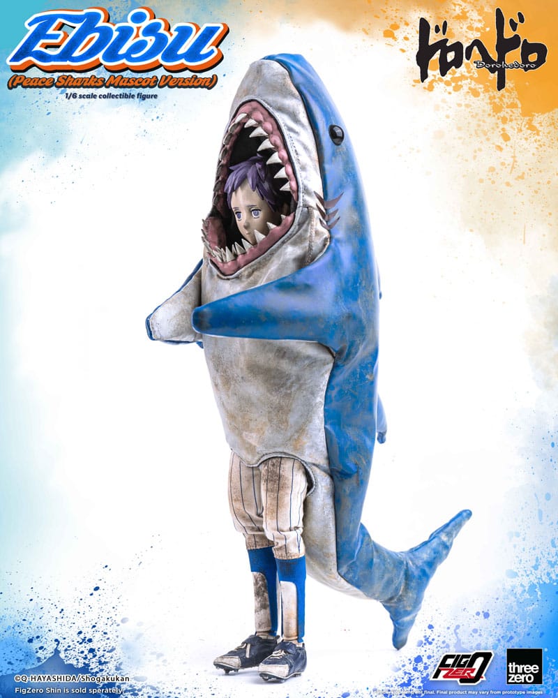 Dorohedoro FigZero Action Figure 1/6 Ebisu Peace Sharks Mascot Ver. 24 cm - FanofThings.co.uk