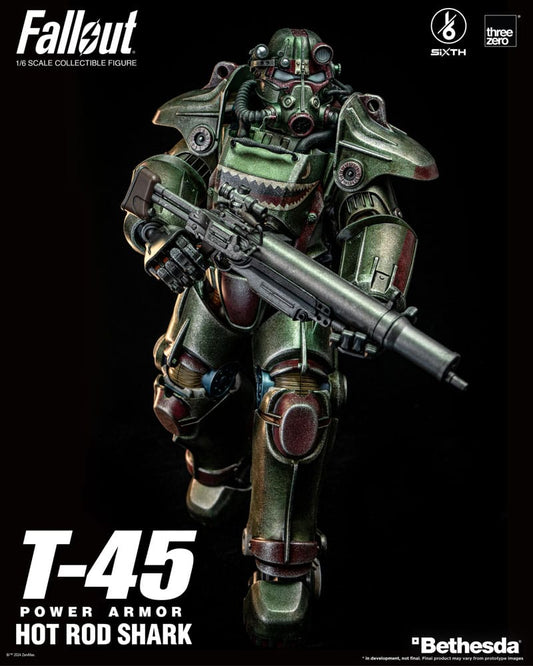 Fallout FigZero Action Figure 1/6 T-45 Hot Rod Shark Power Armor 37 cm - FanofThings.co.uk