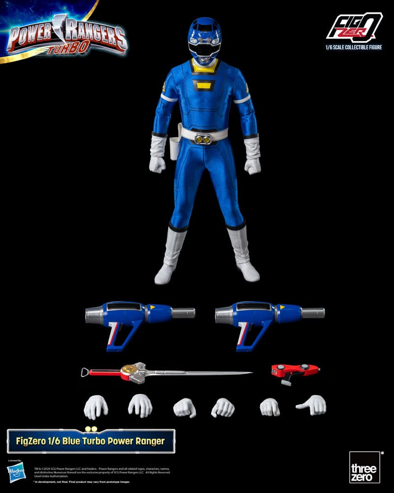 Power Rangers Turbo FigZero Action Figure 1/6 Blue Turbo Power Ranger 30 cm ThreeZero