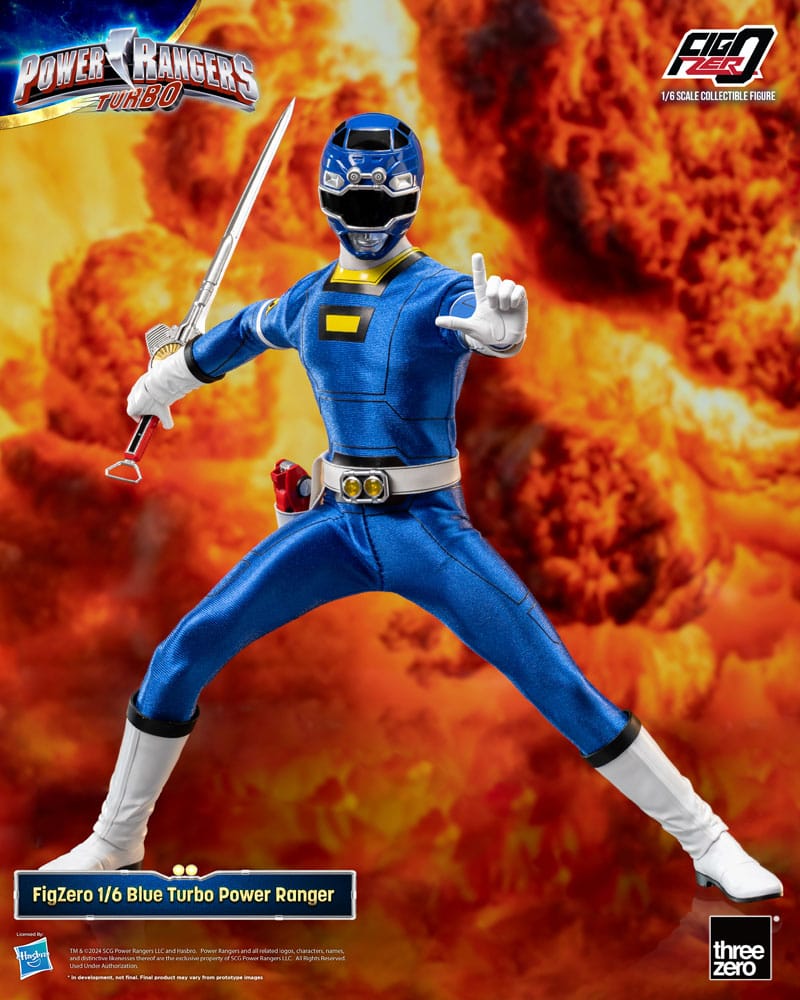 Power Rangers Turbo FigZero Action Figure 1/6 Blue Turbo Power Ranger 30 cm - FanofThings.co.uk
