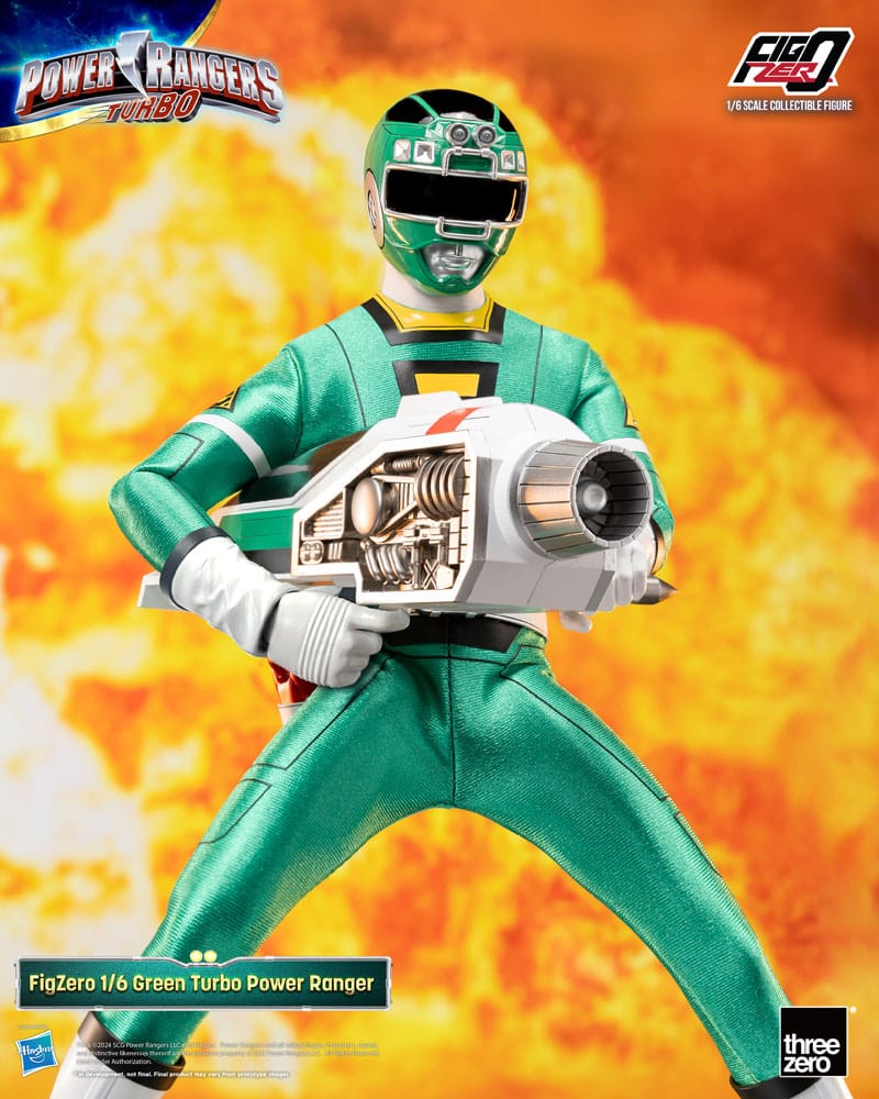 Power Rangers Turbo FigZero Action Figure 1/6 Green Turbo Power Ranger 30 cm - FanofThings.co.uk