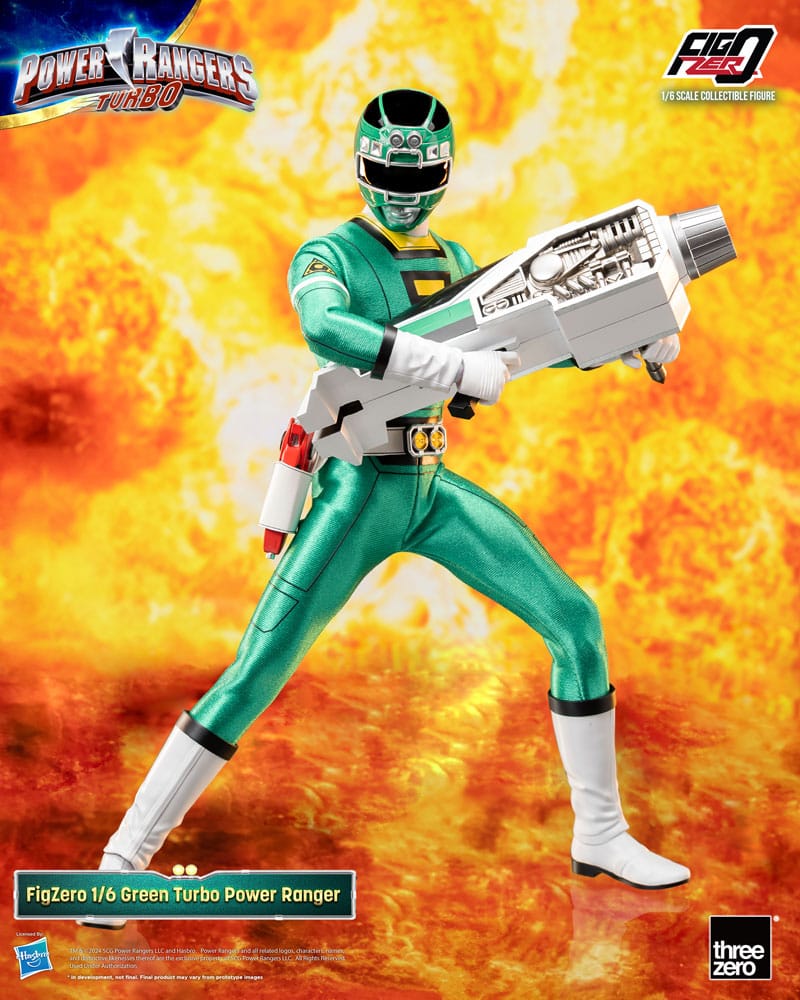Power Rangers Turbo FigZero Action Figure 1/6 Green Turbo Power Ranger 30 cm - FanofThings.co.uk