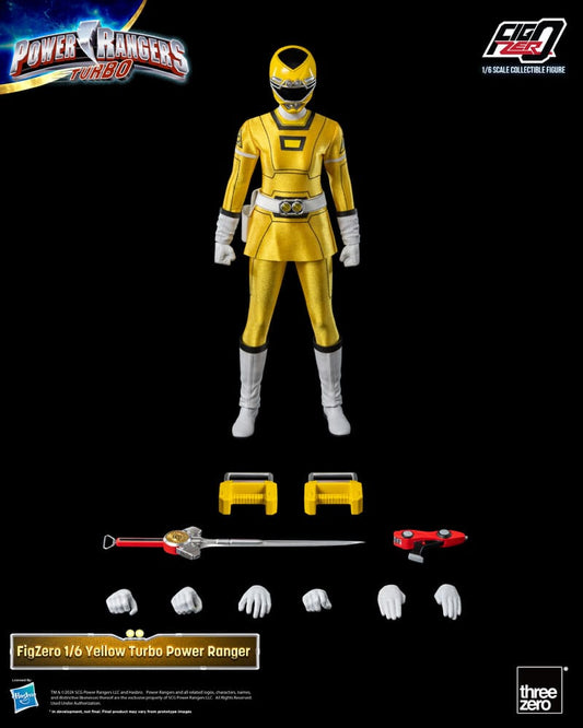 Power Rangers Turbo FigZero Action Figure 1/6 Yellow Turbo Power Ranger 30 cm - FanofThings.co.uk