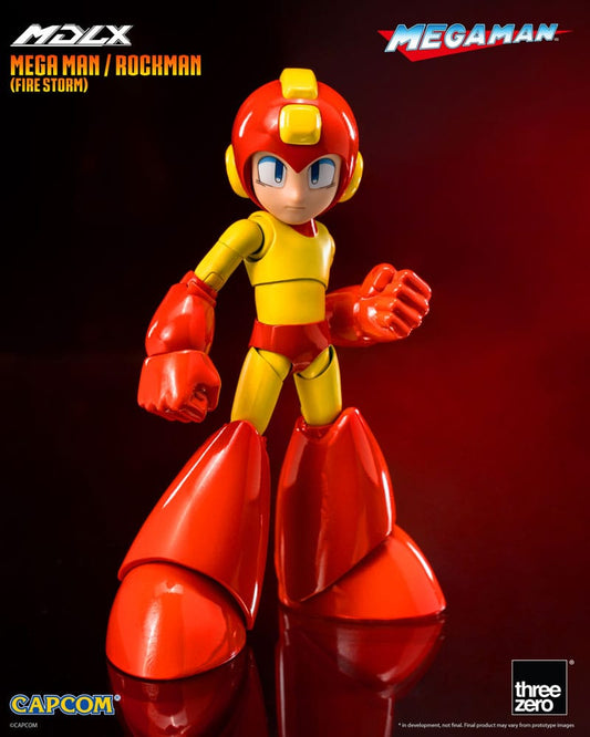 Mega Man MDLX Action Figure Mega Man / Rockman (Fire Storm) 10 cm - FanofThings.co.uk