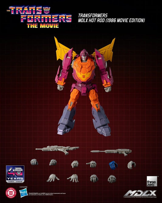 Transformers MDLX Action Figure Hot Rod (1986 Movie Edition) 18 cm